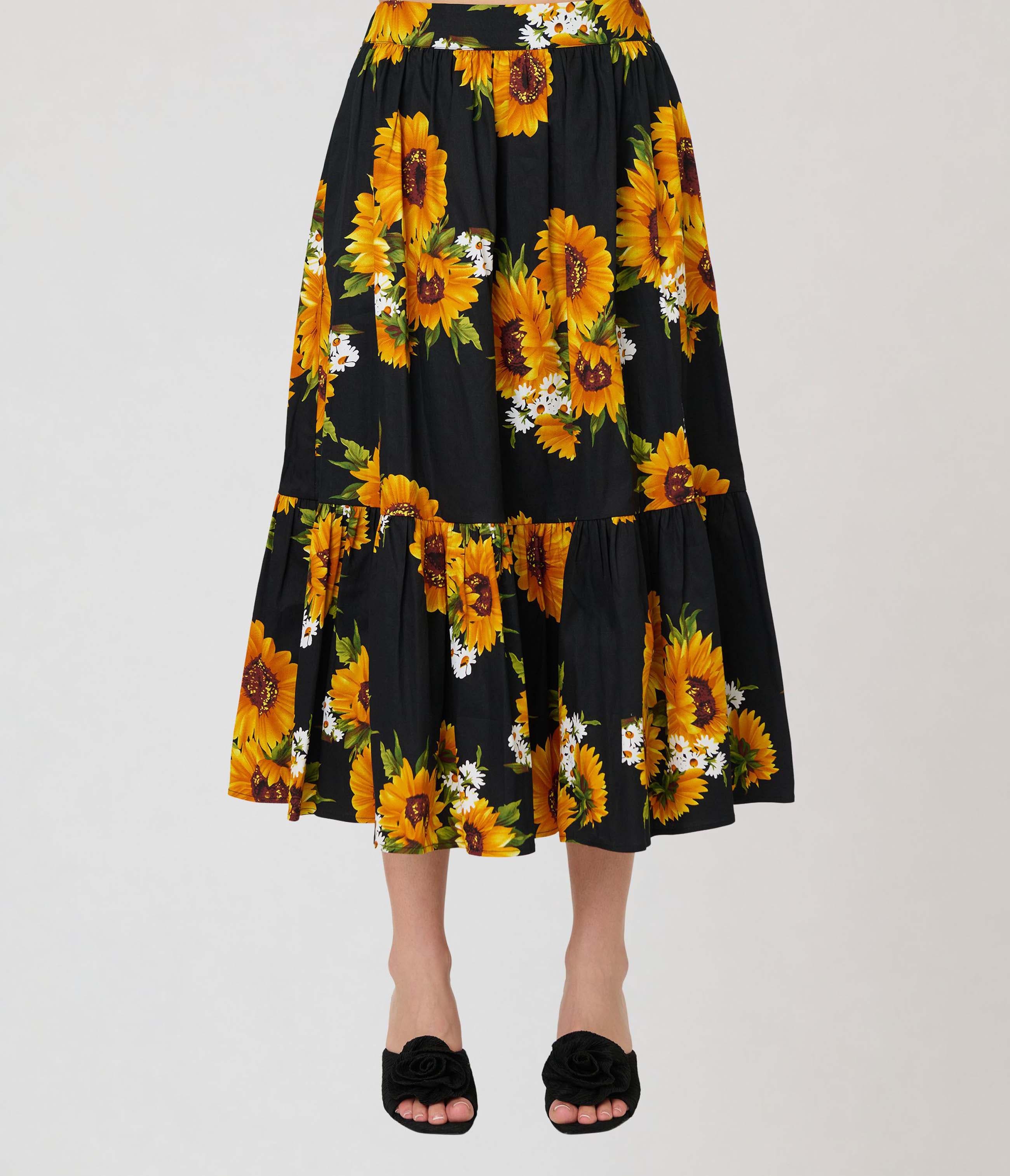 1950s Tiered Midi Skirt - image 2