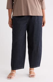 Eileen Fisher Organic Cotton Stretch Ankle Lantern Pants