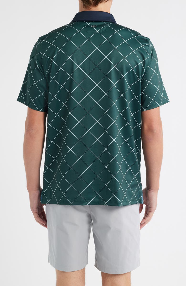 Rhone GoldFusion<sup>™</sup> Sport Golf Polo, Alternate, color, Moss Green Diamond Windowpane