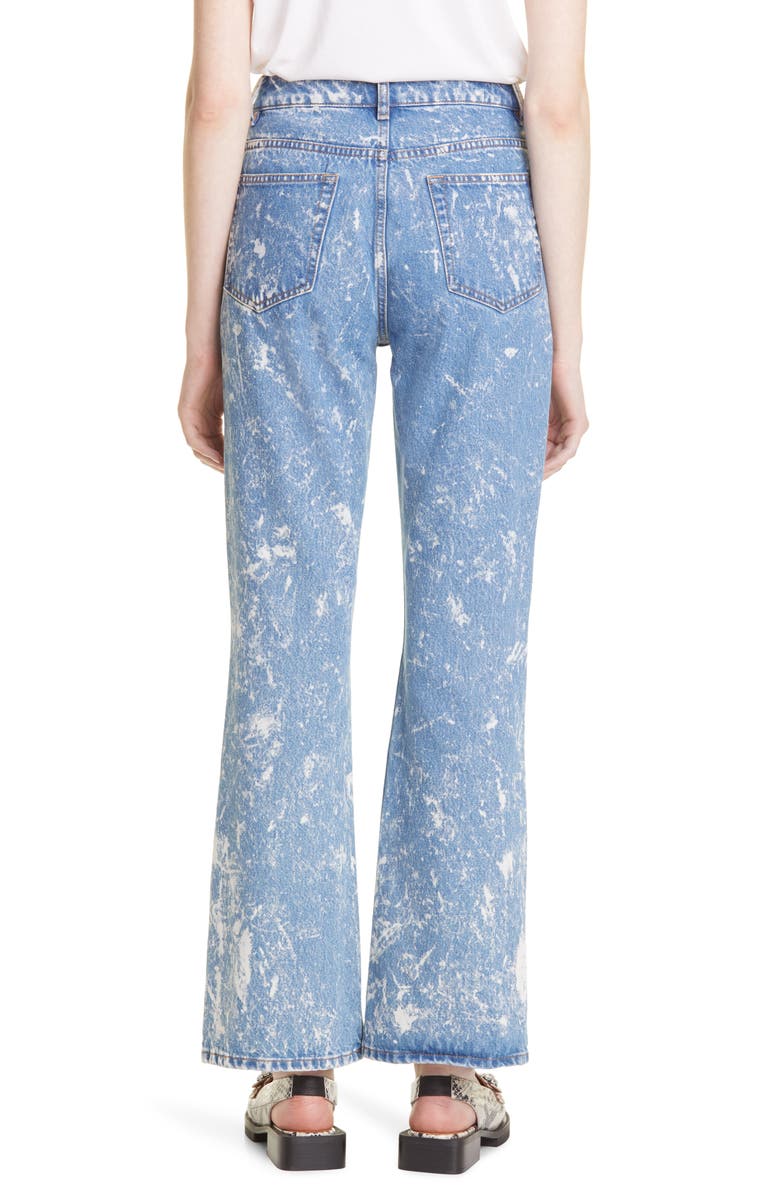 Ganni Organic Cotton Straight Leg Jeans, Alternate, color, 