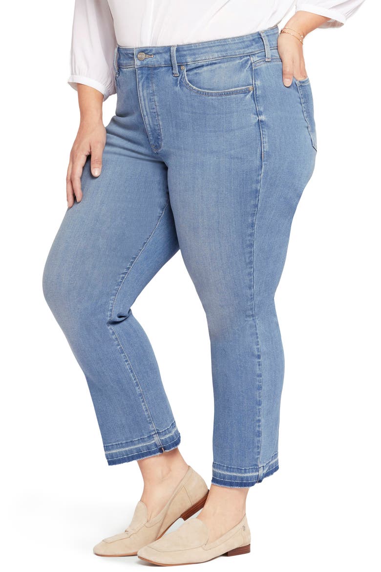 Marilyn High Waist Release Hem Ankle Straight Leg Jeans, Alternate, color, LOVESICK