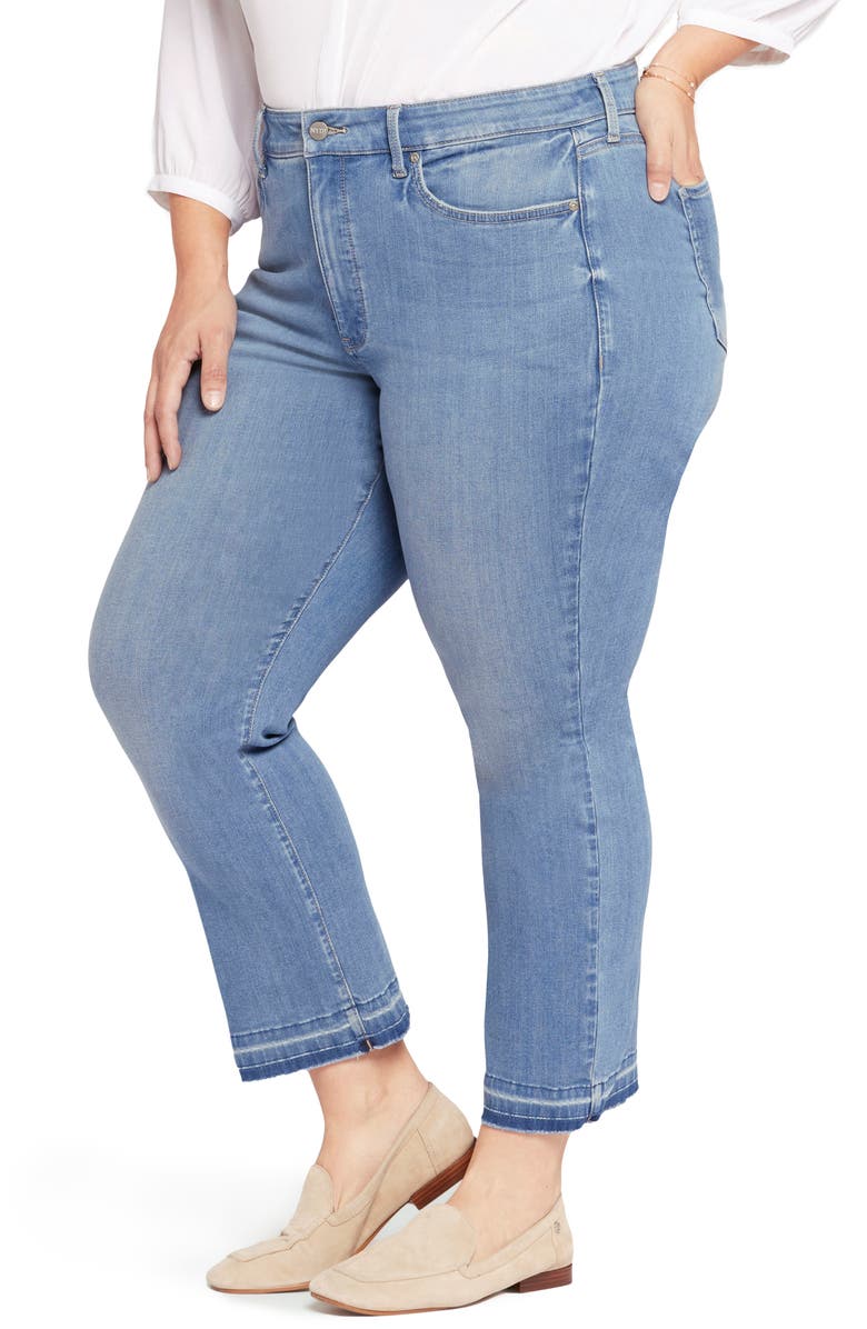 NYDJ Marilyn High Waist Release Hem Ankle Straight Leg Jeans, Alternate, color, Lovesick