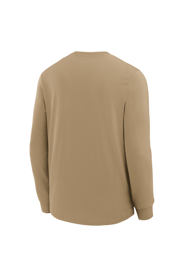 Men's Nike Tan Atlanta Falcons Blitz Package Rewind Slub Dri-FIT Long Sleeve T-Shirt, Alternate, color, Tan