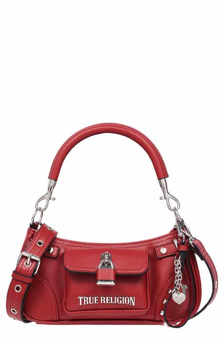 Moto Faux Leather Shoulder Bag