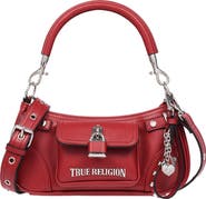 True Religion Moto Faux Leather Shoulder Bag