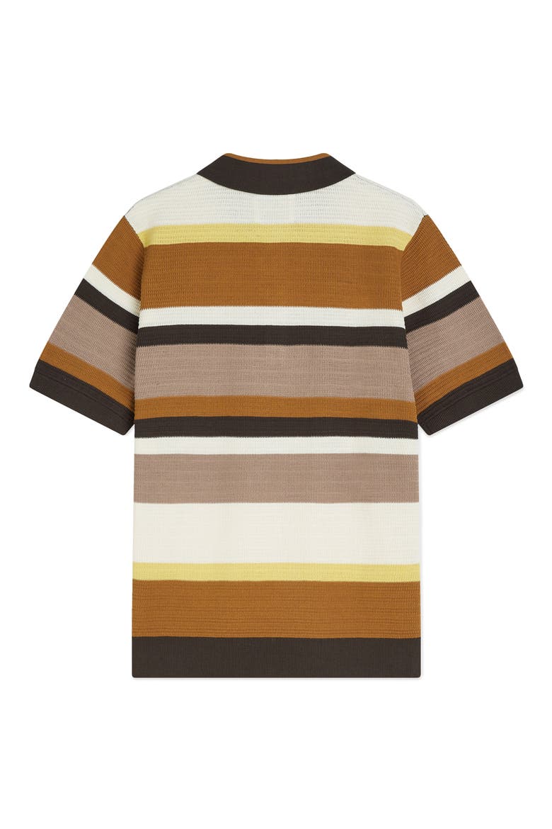 Stripe Textured Polo, Alternate, color, CATHAY SPICE STRIPE