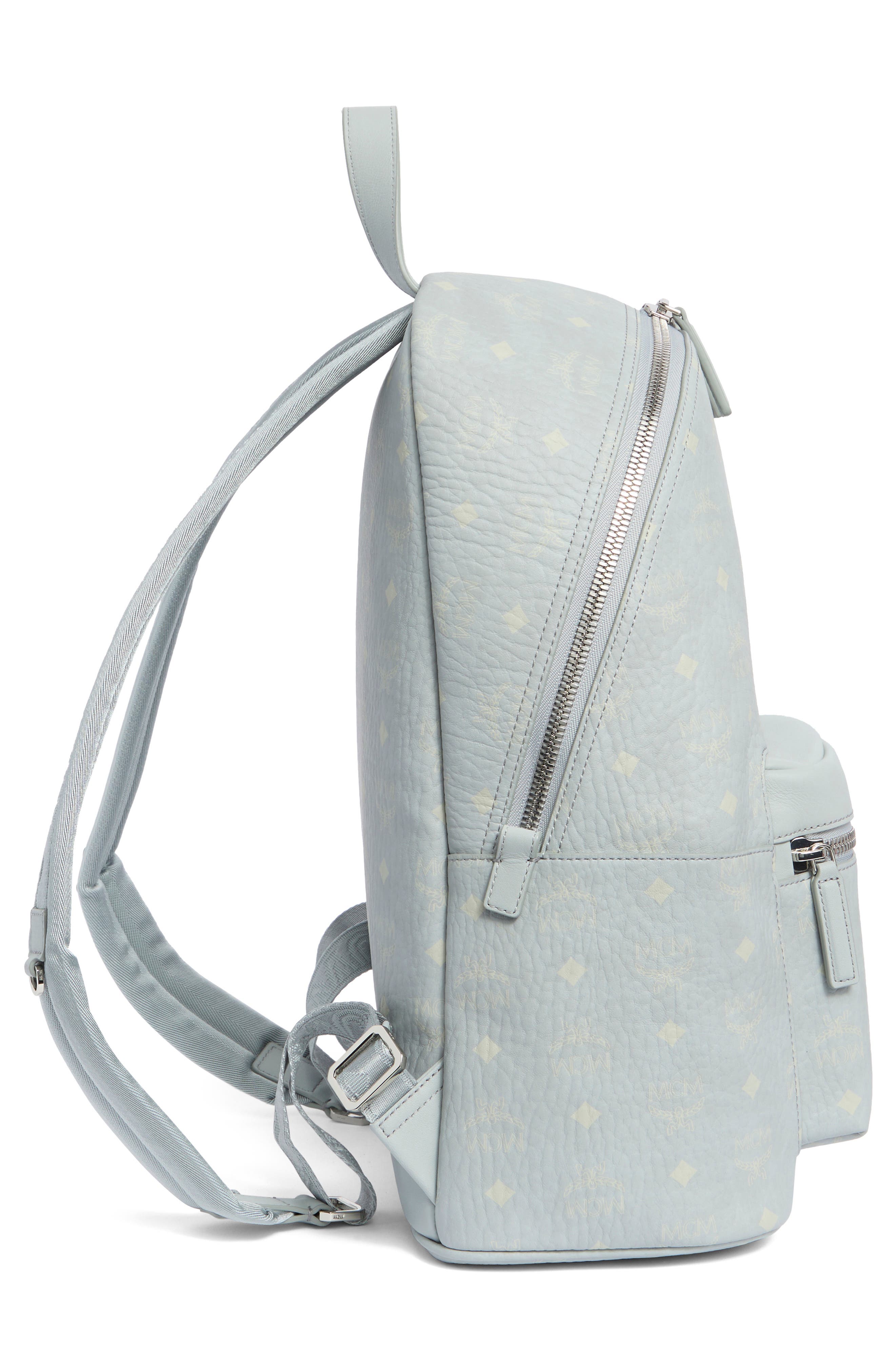 Medium Stark Visetos Coated Canvas Backpack, Alternate, color, MISTY GRAY VISETOS