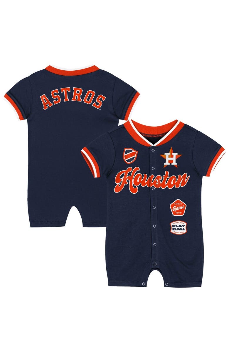 Outerstuff Infant Outerstuff Navy Houston Astros Pinch Coverall, Main, color, Navy