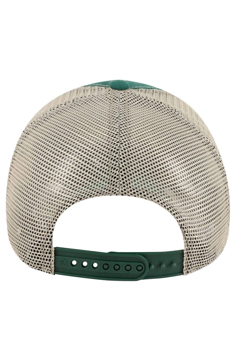 '47 Men's '47 Green/Natural New York Jets Trawler Clean Up Trucker Adjustable Hat, Alternate, color,