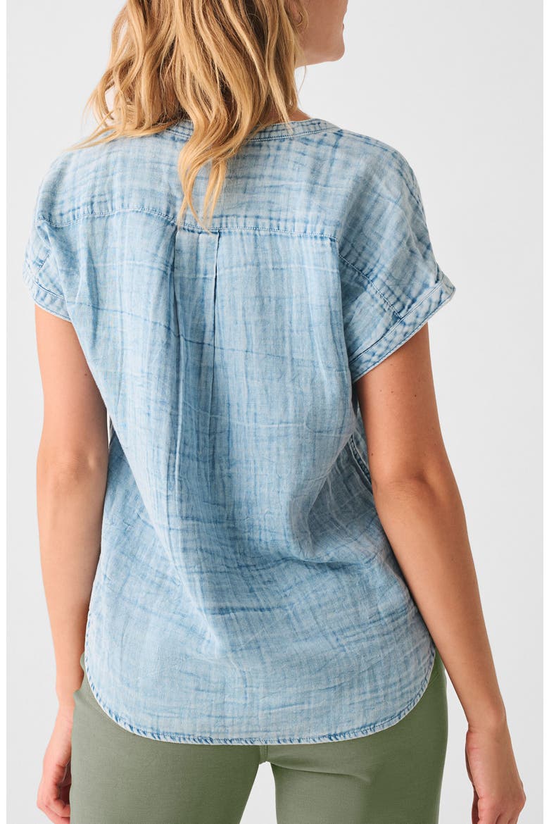 Dream Desmond Organic Cotton Top, Alternate, color, LIGHT INDIGO WASH
