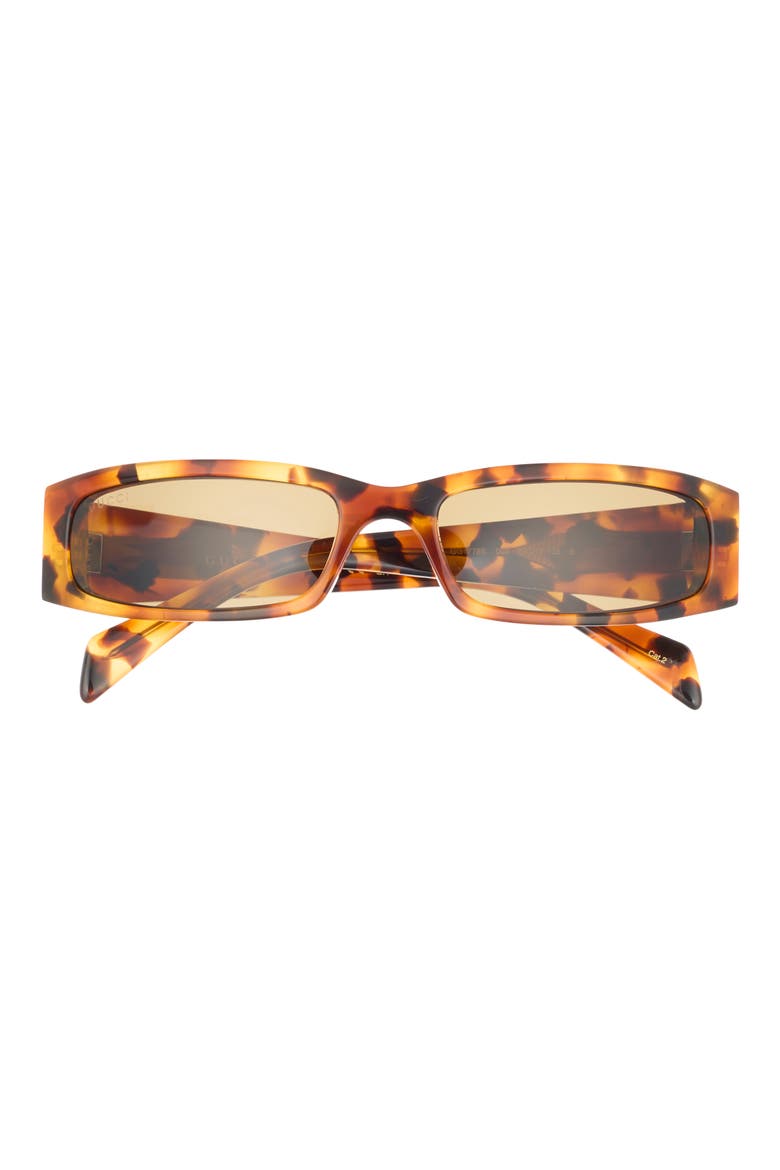 58mm Rectangular Sunglasses, Main, color, HAVANA HAVANA BROWN