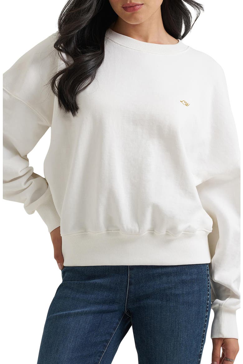 Crewneck Sweatshirt, Main, color, WHITE