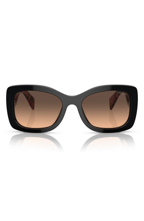 56mm Gradient Cat Eye Sunglasses