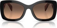 Prada 56mm Gradient Cat Eye Sunglasses