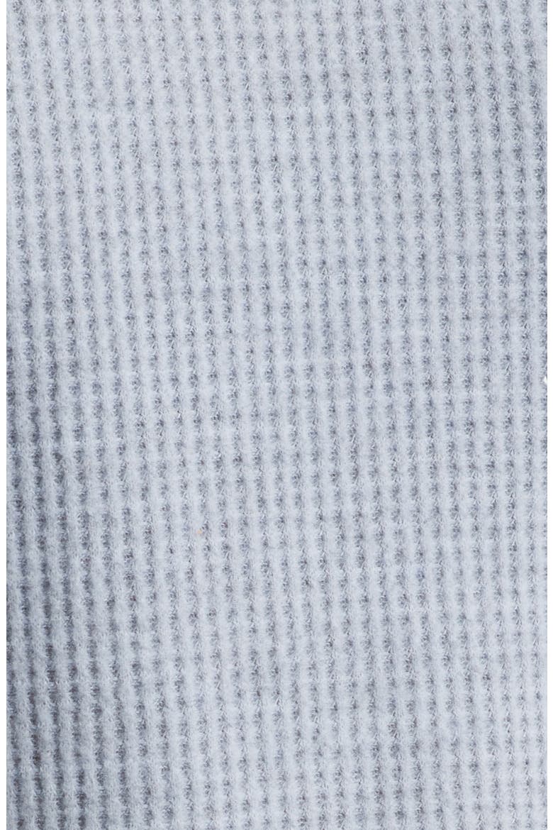 Contrast Stitch Waffle Knit Sweatshirt, Alternate, color, HEATHER GREY