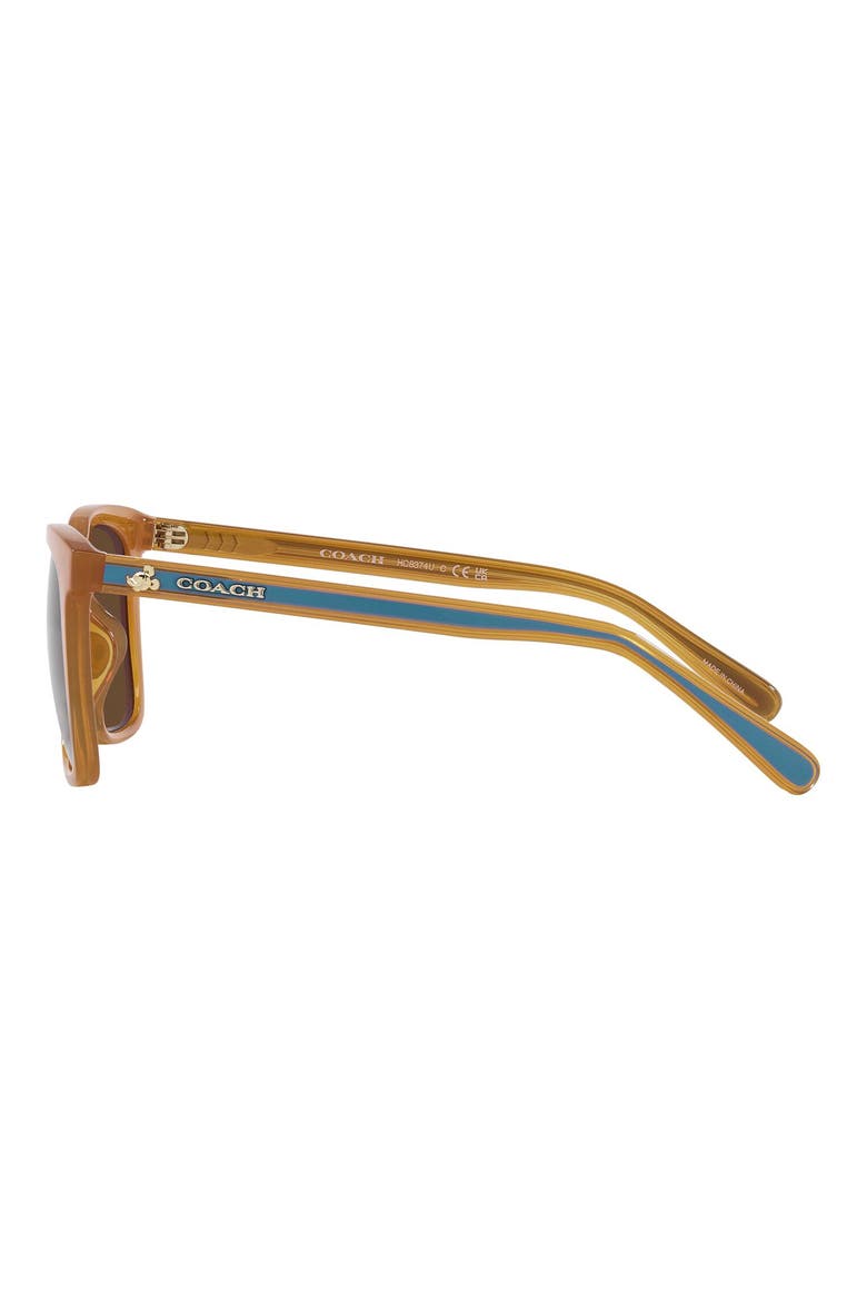 51mm Gradient Square Sunglasses, Alternate, color, YELLOW