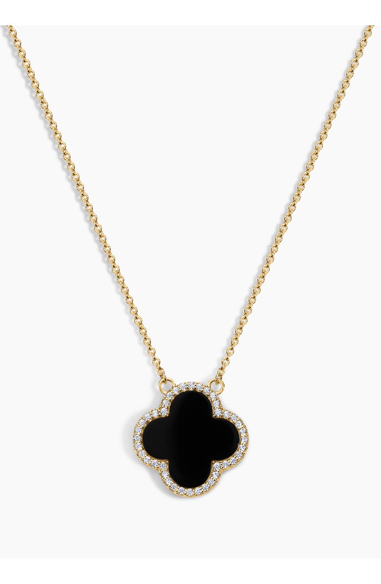 Electric Picks Icon Black Clover Necklace, Main, color,