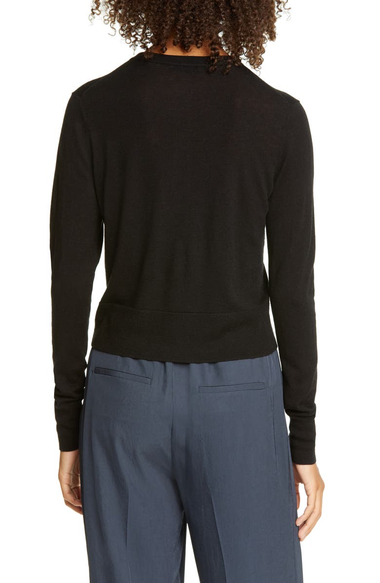 Vince Rib Wool Blend Cardigan, Alternate, color,