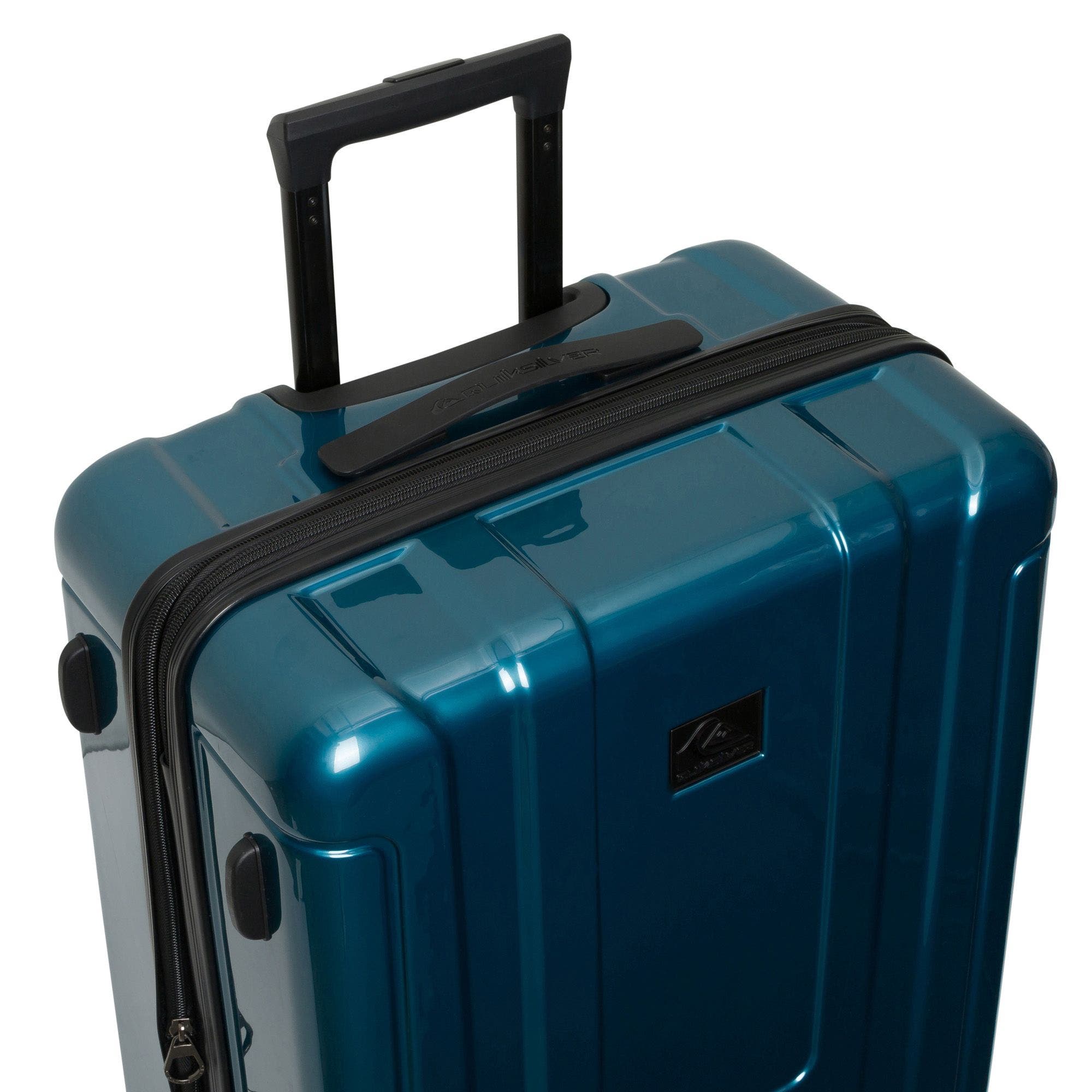 Quiksilver Malibu Suitcases PC Hardside Expandable Luggage with Spinner Wheels, 3-Piece Set, Alternate, color, Whale Blue