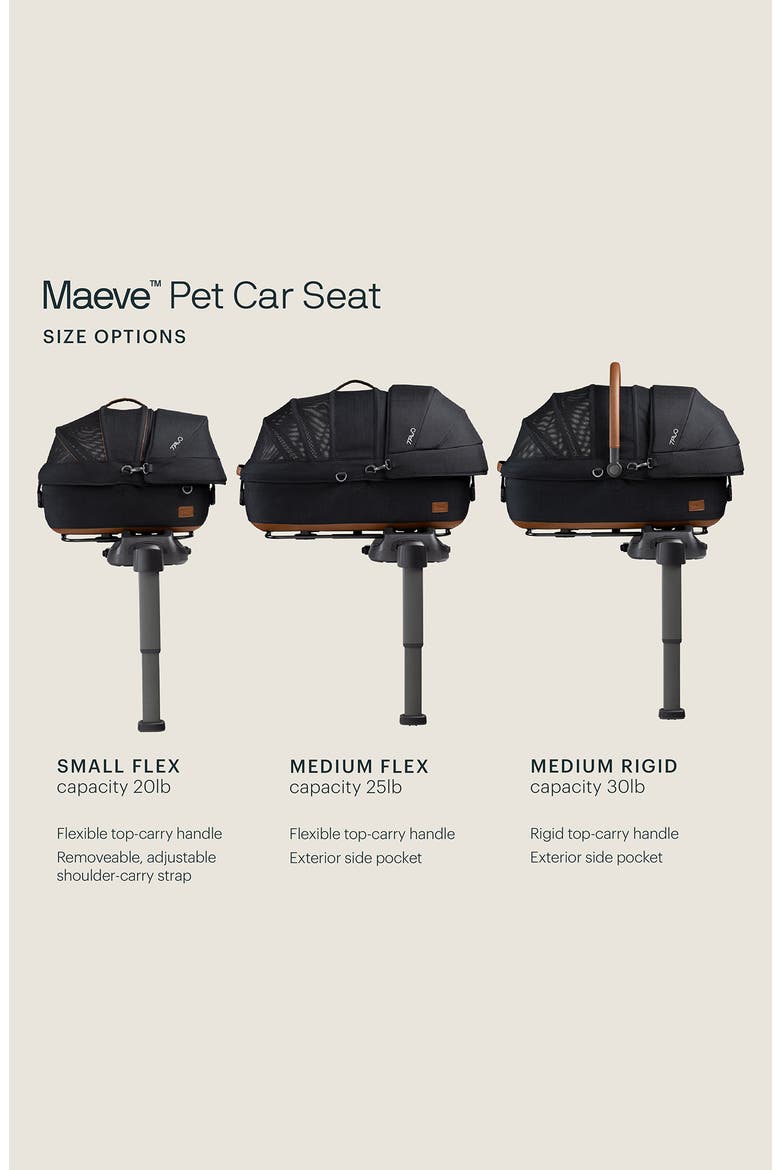 Maeve™ Small Flex 3-in-1 Pet Car Seat & Stroller, Alternate, color, SABLE