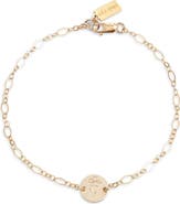 Set & Stones Lily Birth Flower Pendant Bracelet