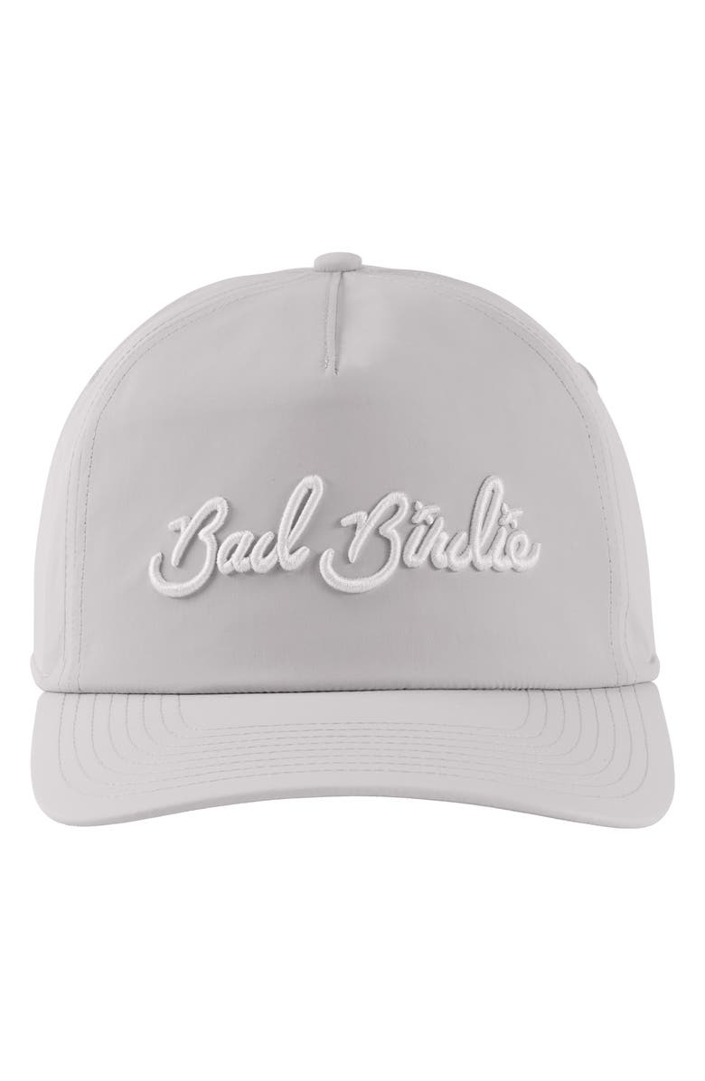 Bad Birdie Script Logo Baseball Cap, Alternate, color, Glacier Grey