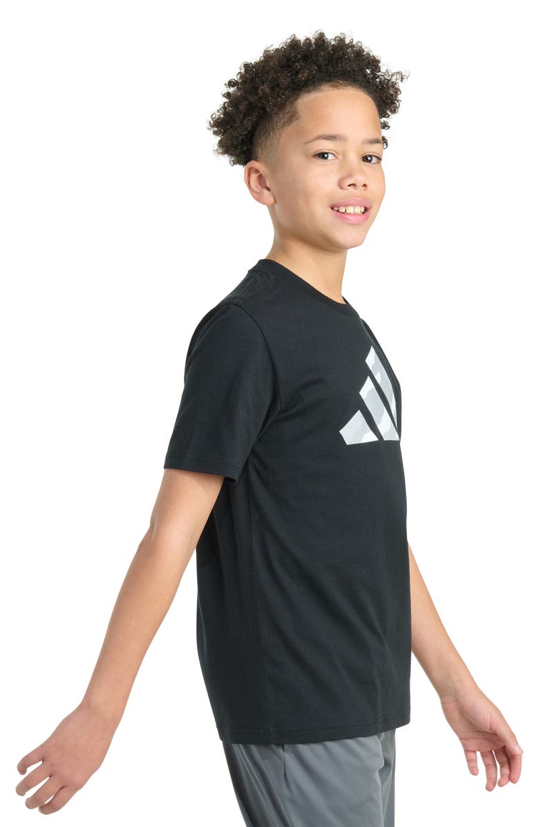 adidas Kids' Mountain Logo Camo Halftone Graphic T-Shirt, Alternate, color,