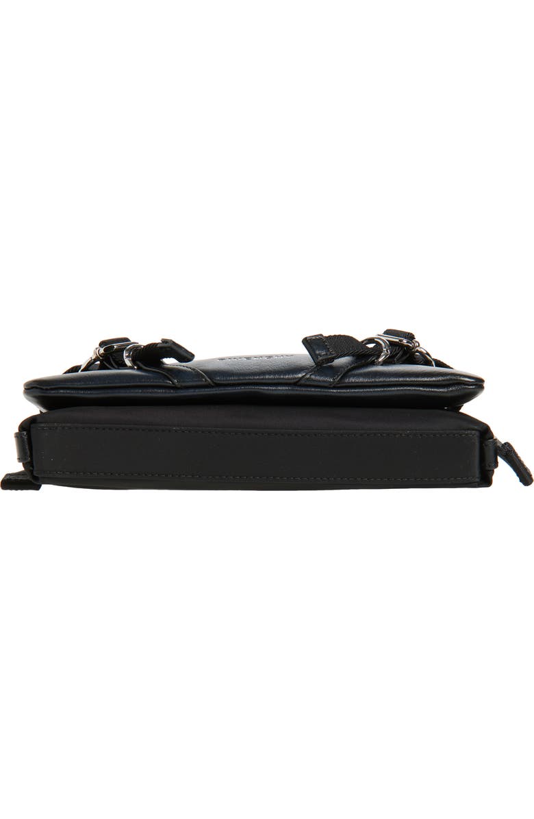 Givenchy Voyou Skinny Leather Crossbody Bag, Alternate, color, Black
