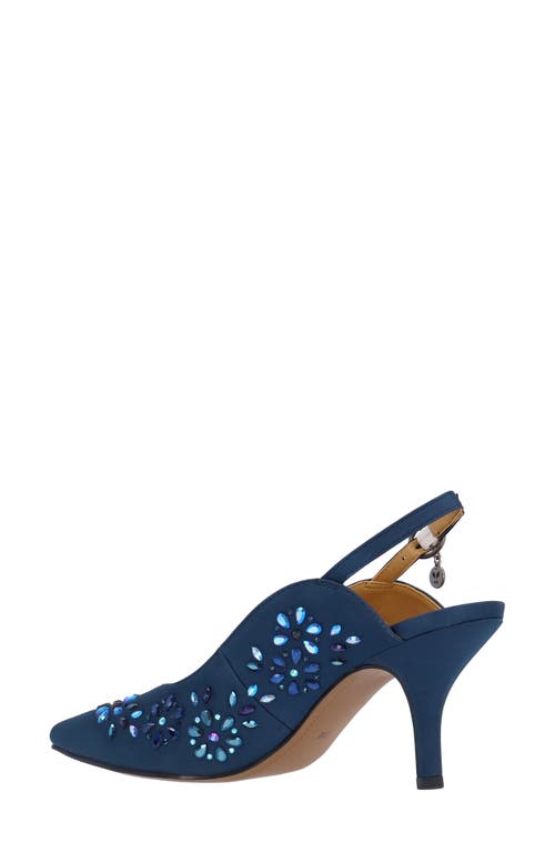 J. Reneé Solara Pointed Toe Slingback Pump In Navy