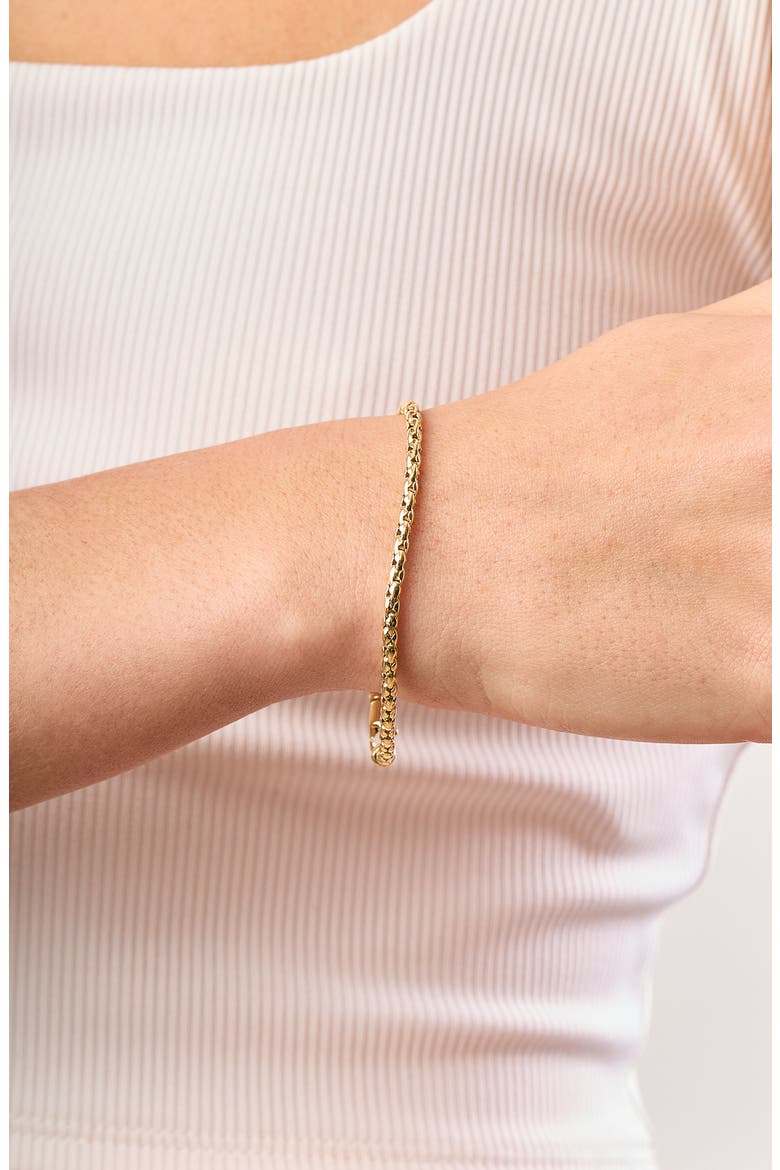 14K Gold Disc Link Chain Bracelet (Online Trunk Show), Alternate, color, 14K YELLOW GOLD