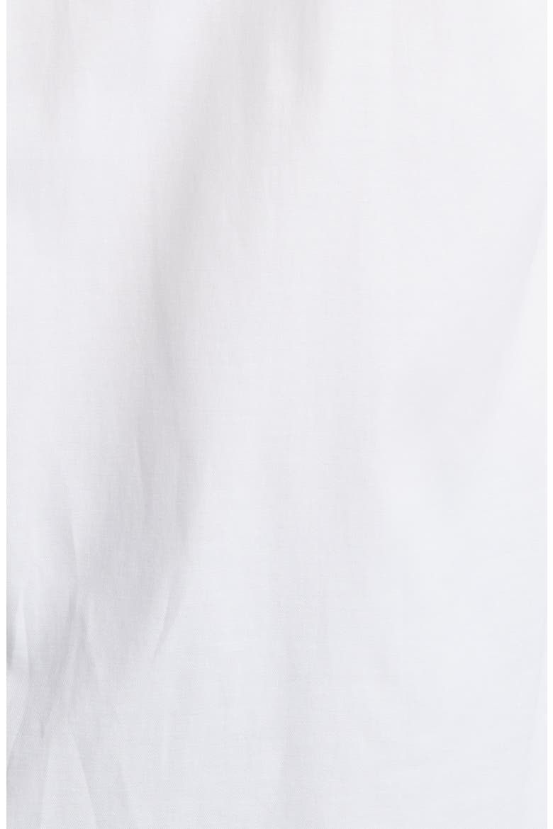 Solid Cotton & Lyocell Button-Up Shirt, Alternate, color, WHITE