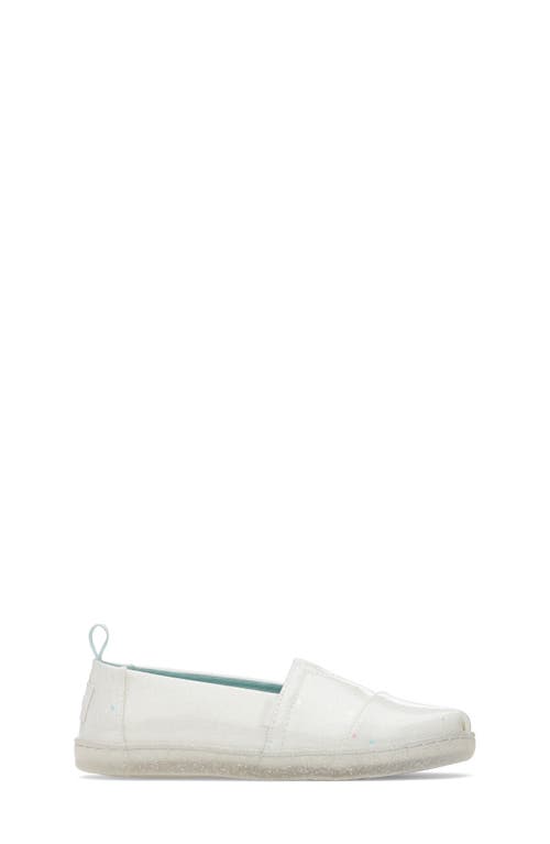 Toms Kids' Alpargata Slip-on Sneaker In White