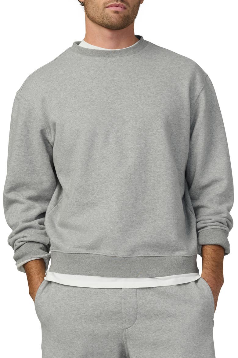 Bespoke Cotton Sweatshirt, Main, color, HEATHER GREY