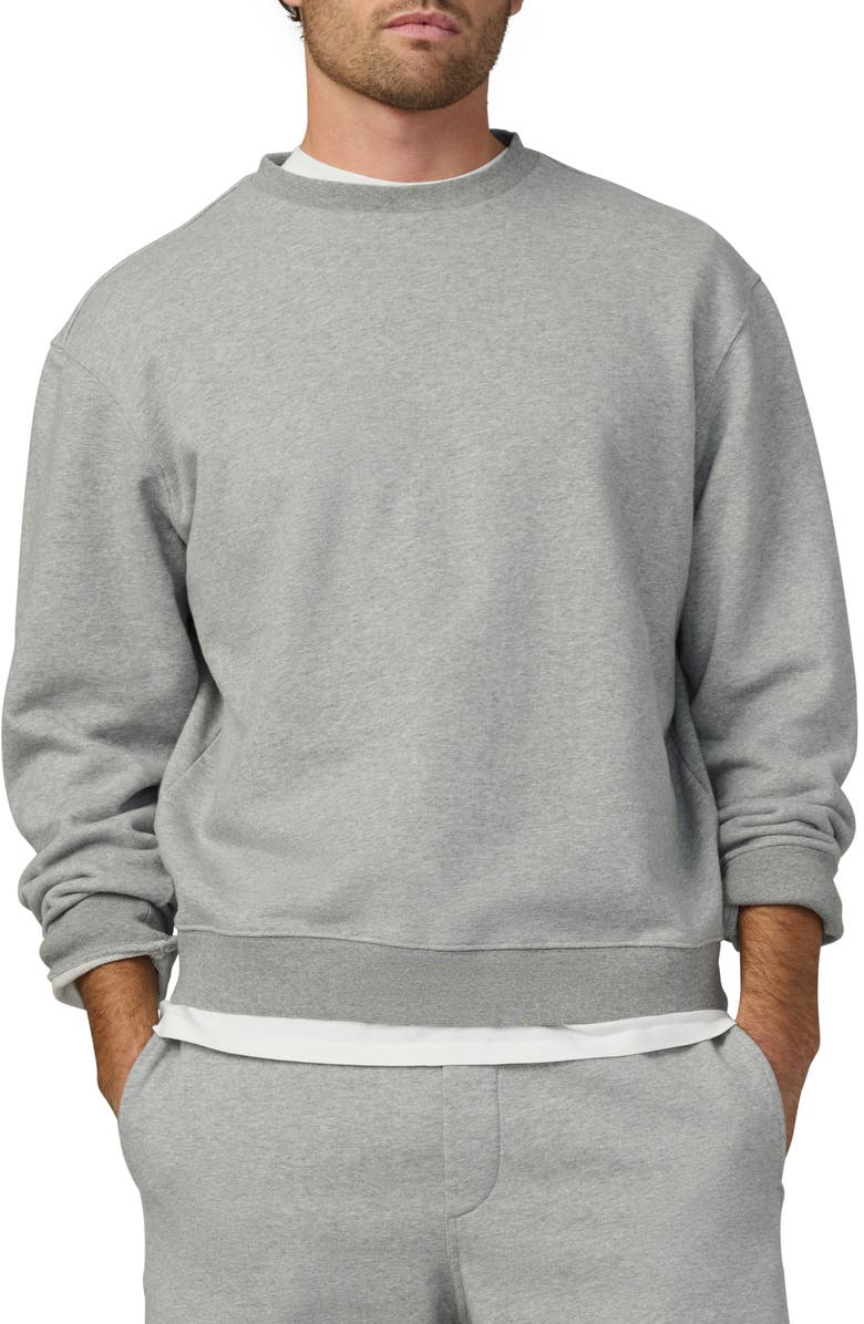 Joe's Bespoke Cotton Sweatshirt, Main, color, Heather Grey
