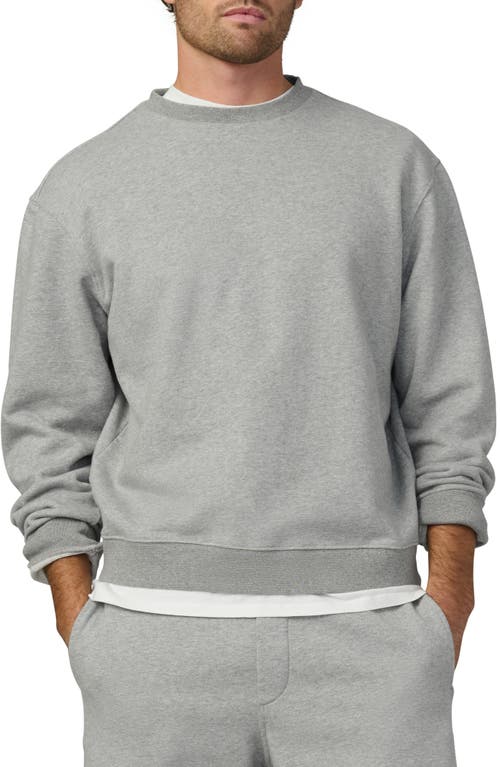Joe's Bespoke Cotton Sweatshirt In Heather Grey