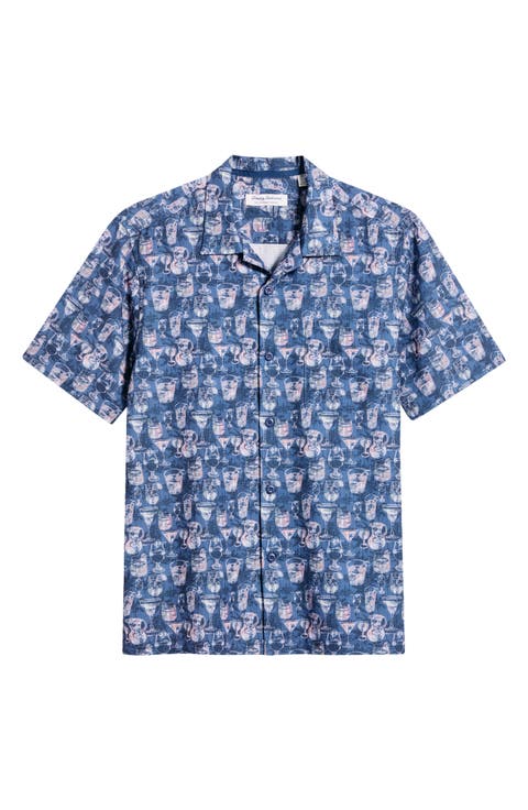 Bahama Coast Mai Tai-Dye Short Sleeve Button-Up Shirt