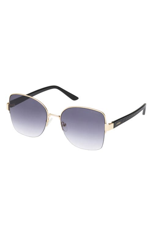 Guess 59mm Gradient Butterfly Sunglasses