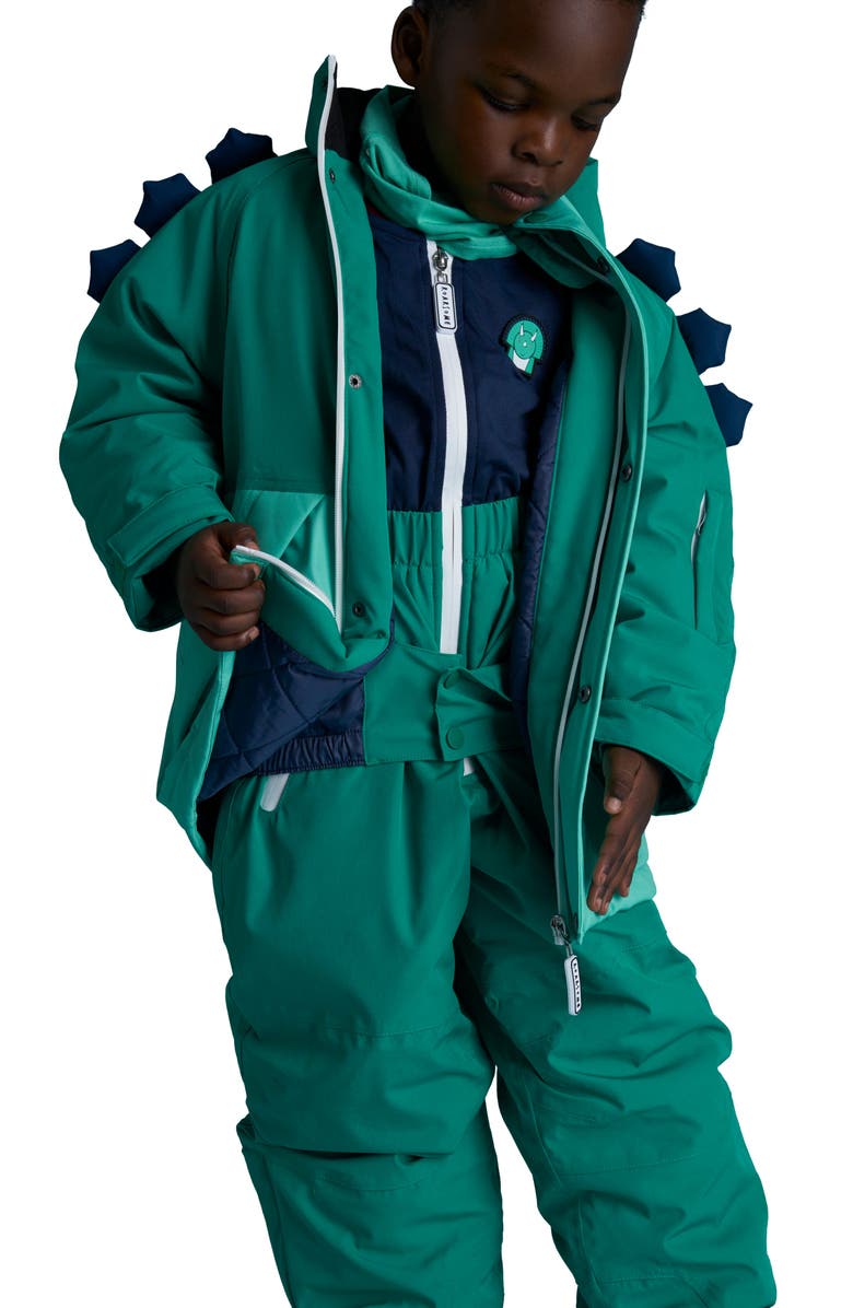 Roarsome Spike the Dinosaur Ski Jacket, Alternate, color, Green