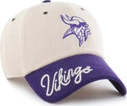 '47 Women's '47 Natural/Purple Minnesota Vikings Rope Script Clean Up Adjustable Hat