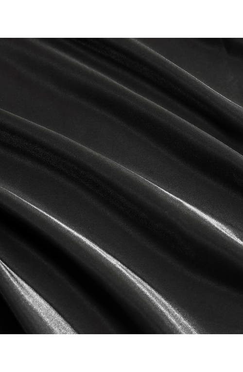 Jessica Simpson Silky Satin Sheet Set In Black