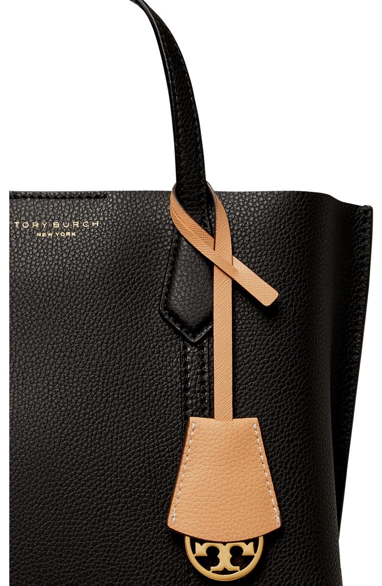Tory Burch Perry Small Triple Compartment Leather Tote, Alternate, color,