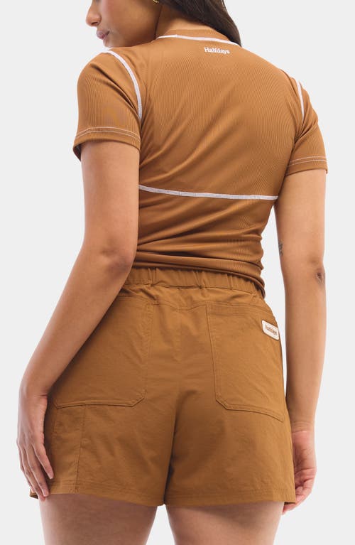 Halfdays Rosalie Trail Shorts In Nuthatch