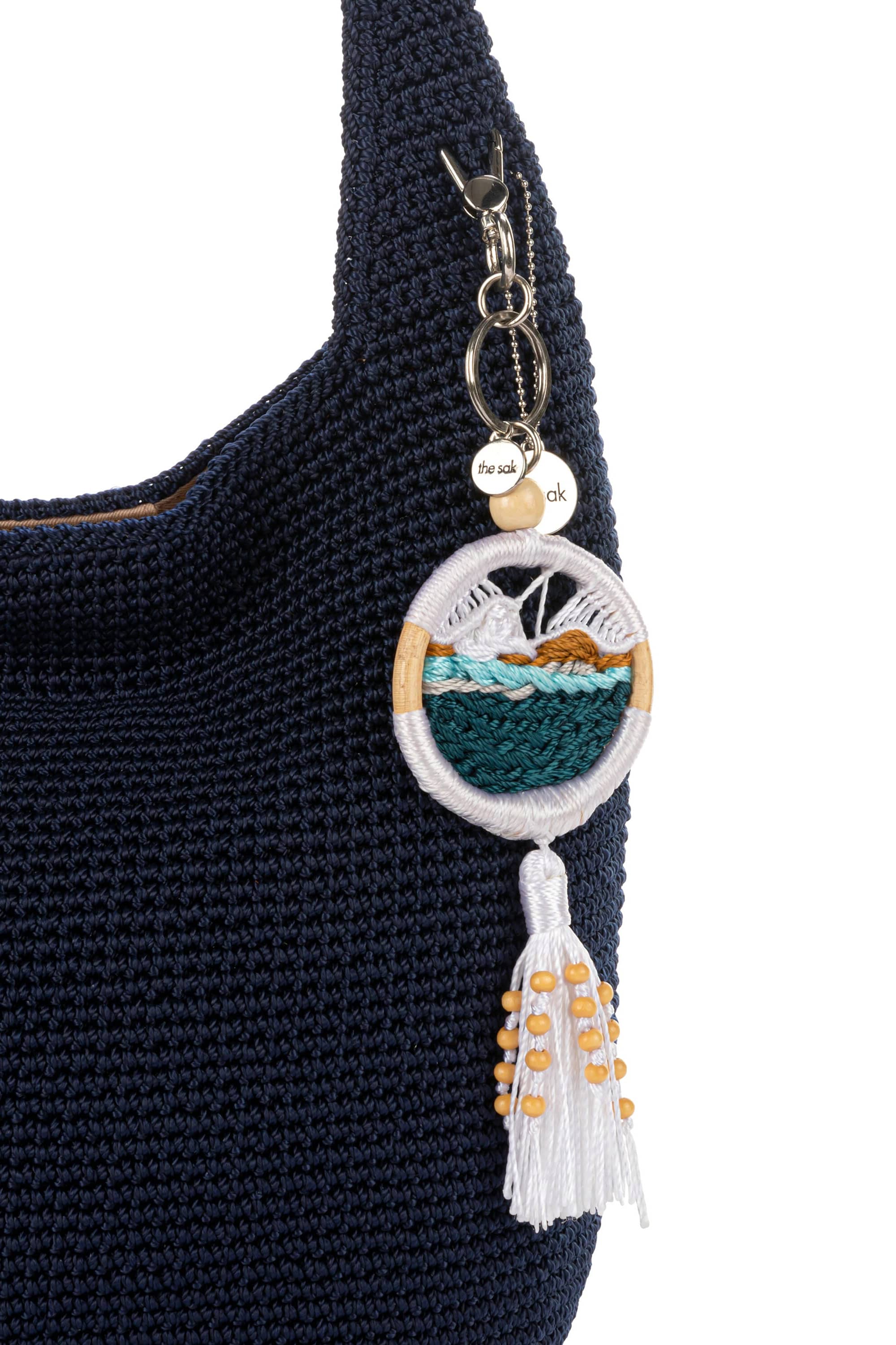 The Sak Yarnicharmz Hand Crochet Dangle - Ocean Wave, Alternate, color, Wave