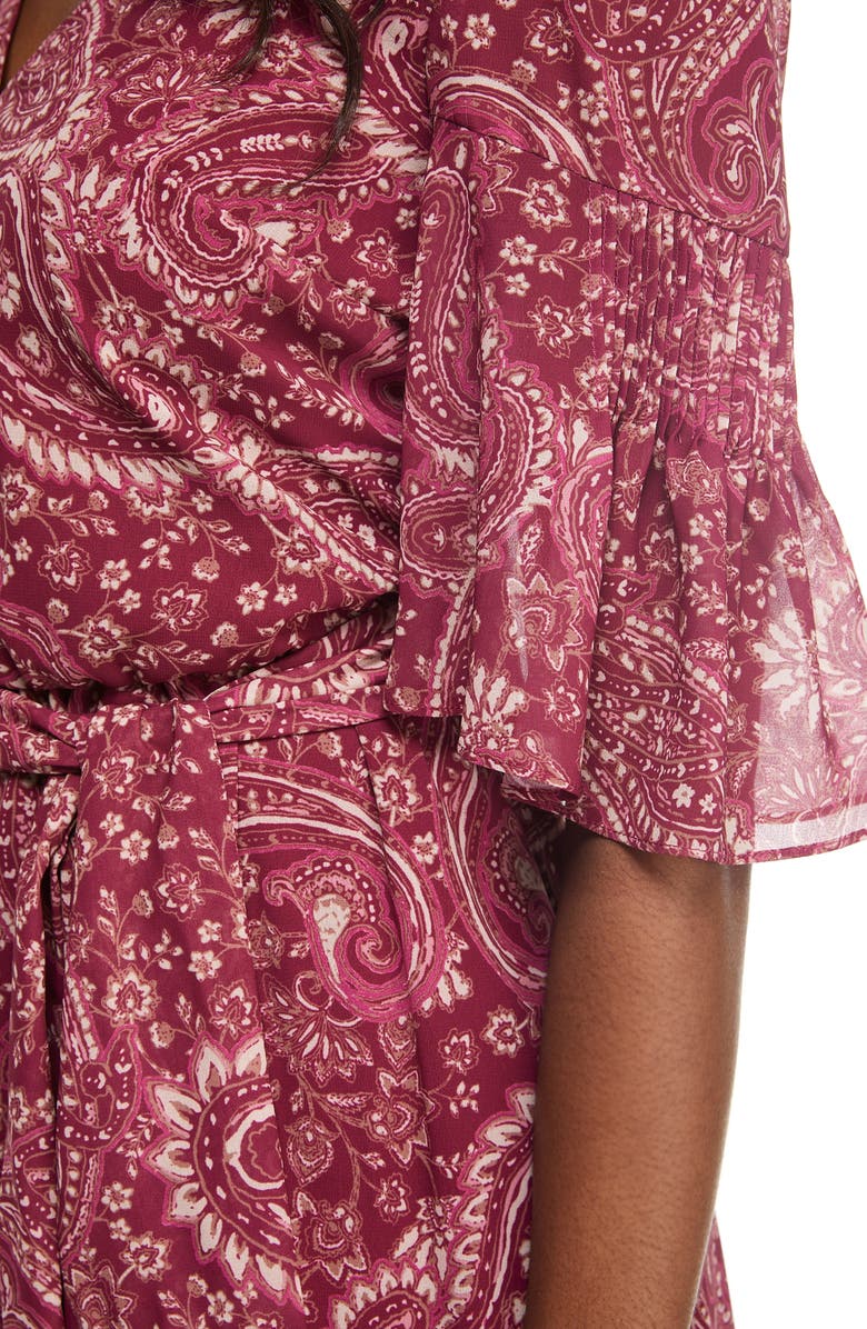 Gal Meets Glam Collection Candace Print Chiffon Maxi Dress, Alternate, color, 