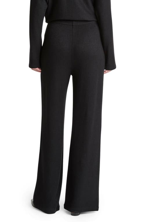 Vince Cozy Wide Leg Pants In Black