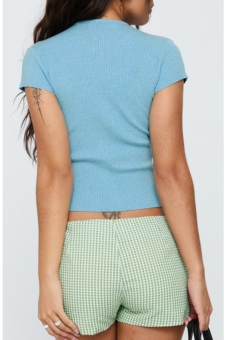 Suzu Rib Button-Up Top, Alternate, color, LIGHT BLUE