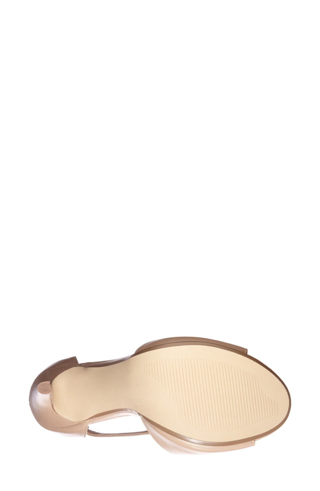 'Mogull' Ankle Strap Sandal, Alternate, color, NATURAL LEATHER