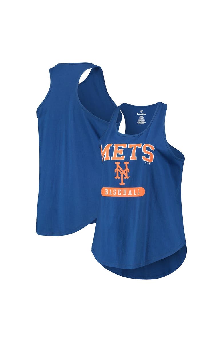 PROFILE Women's Royal New York Mets Plus Size Racerback Tank Top, Alternate, color, 