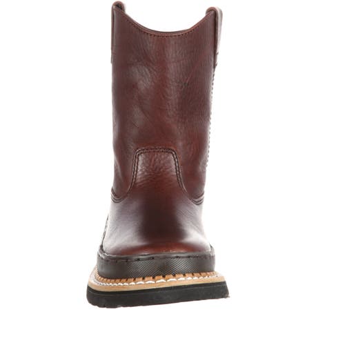 Georgia Boot Kids' Giant Wellington In Burgundy