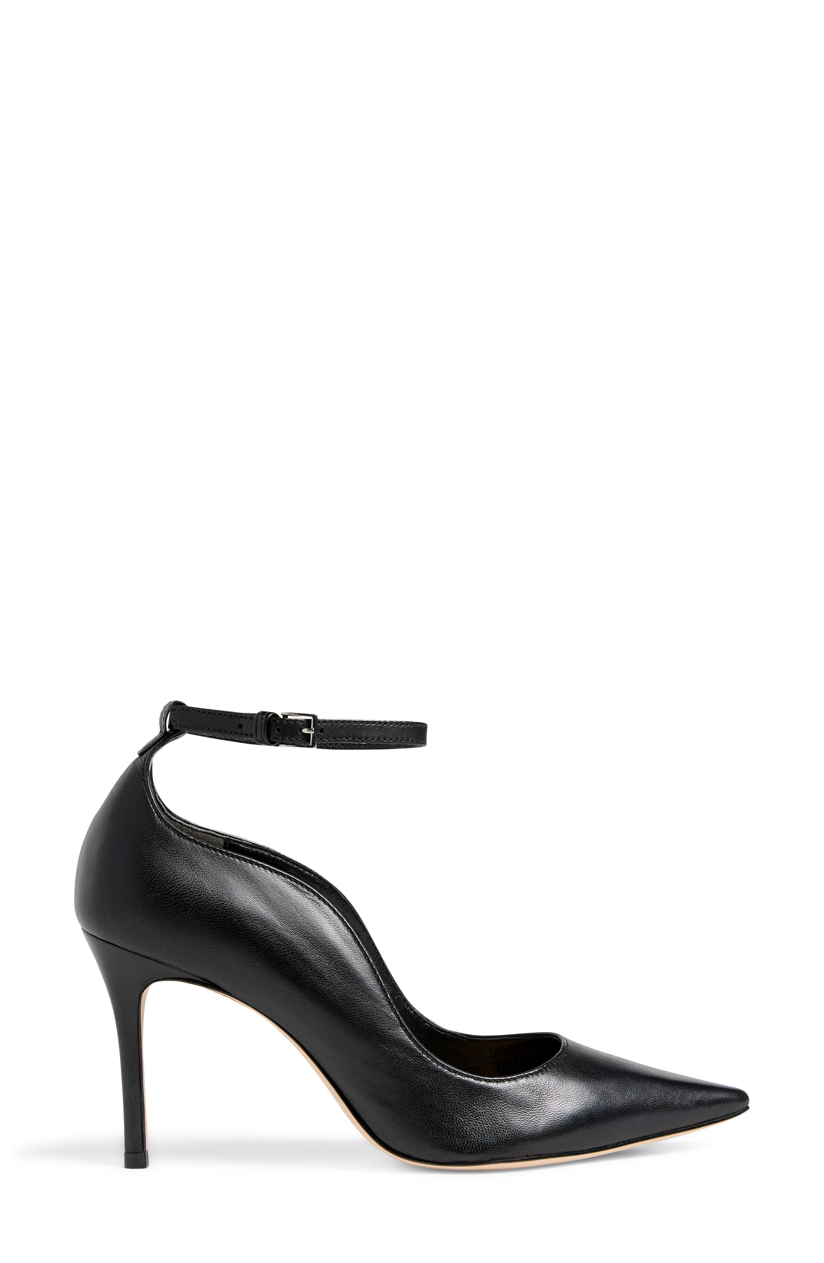 Cinq à Sept Riley Soft Curve Pointed Toe Pump, Alternate, color, Black